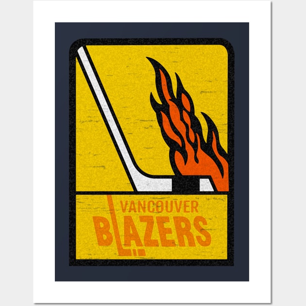 Defunct - Vancouver Blazers Hockey Wall Art by LocalZonly